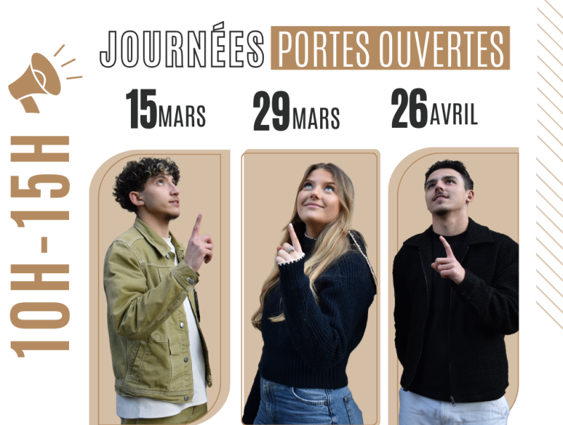 JOURNEES PORTES OUVERTES LE 15,29 MARS & LE 26 AVRIL